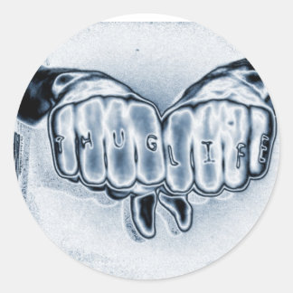 PEGATINA REDONDA VIDA METÁLICA DULCE