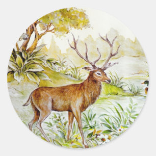 Pegatina Redonda Vida silvestre