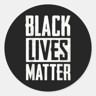 Pegatina Redonda Vidas Negras Importan Hombres Mujeres Blm Derechos
