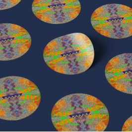 Pegatina Redonda Vídeo estadounidense #12: cubierta de "Funeral Hom