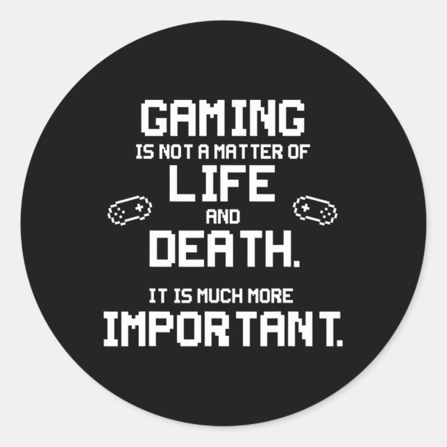 Pegatina Redonda Videojuegos de vídeo divertidos videojuegos de con (Anverso)