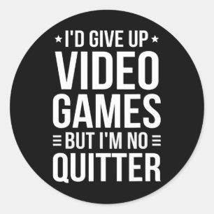 Pegatina Redonda Videojuegos - Video Gamer Meme - Divertido videoju
