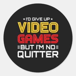 Pegatina Redonda Videojuegos - Video Gamer Meme - Divertido videoju