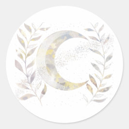 Pegatina Redonda Vides y luna