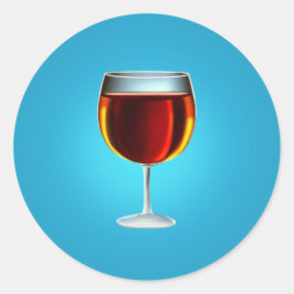 Pegatina Redonda Vidrio de puerto