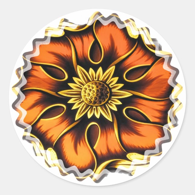 PEGATINA REDONDA VIDRIO RESISTENTE DE INGLATERRA ANTIGUA (Anverso)