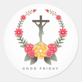 Pegatina Redonda Viernes Santo