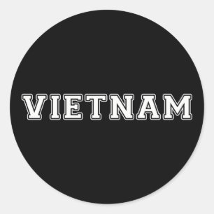 Pegatina Redonda Vietnam