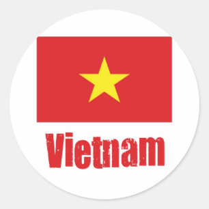 Pegatina Redonda Vietnam