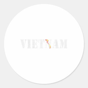 Pegatina Redonda Vietnam, Vietnam, Vietnam War, Veterans, Vietnamit