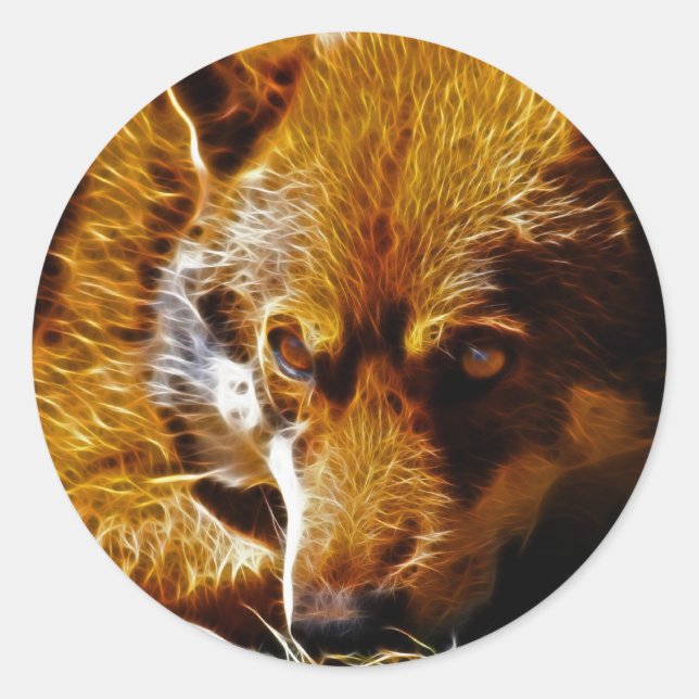 Pegatina Redonda Vigilante (Anverso)