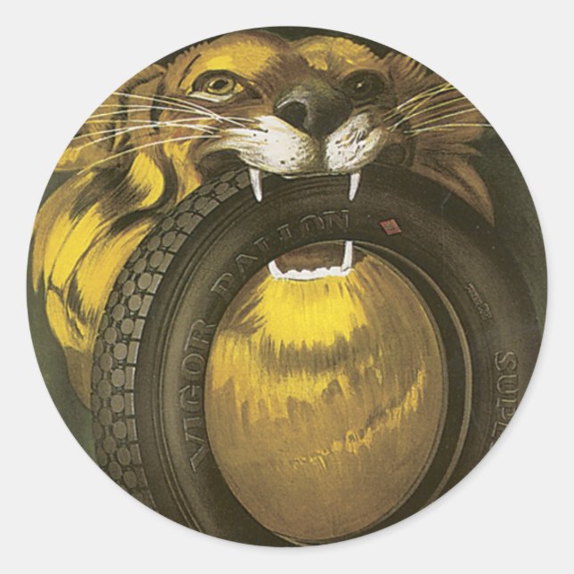 Pegatina Redonda Vigor (Anverso)