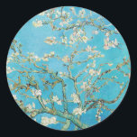 Pegatina Redonda Vincent van Gogh - Almond Blossom<br><div class="desc">Florecimiento de almendras / Ramas con flores de almendra - Vincent van Gogh,  aceite sobre lienzo,  1890</div>