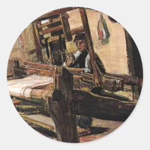 Pegatina Redonda Vincent Van Gogh – El Tejedor - Arte Fino