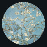 Pegatina Redonda Vincent van Gogh | Ramas de almendros en flor, 189<br><div class="desc">Ramas de almendros en flor,  1890,  Vincent van Gogh_x000D_ DGA593582_x000D_ _x000D_ De Agostini Biblioteca de imágenes</div>