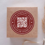 Pegatina Redonda Vínculo al sitio web Código QR Nombre comercial mí<br><div class="desc">Simple pegatina de negocio con el enlace de su sitio web de código QR. Para una personalización más avanzada de este diseño,  haga clic en el BOTÓN HERRAMIENTA DE DISEÑO AZUL de arriba. También están disponibles los elementos coincidentes.</div>