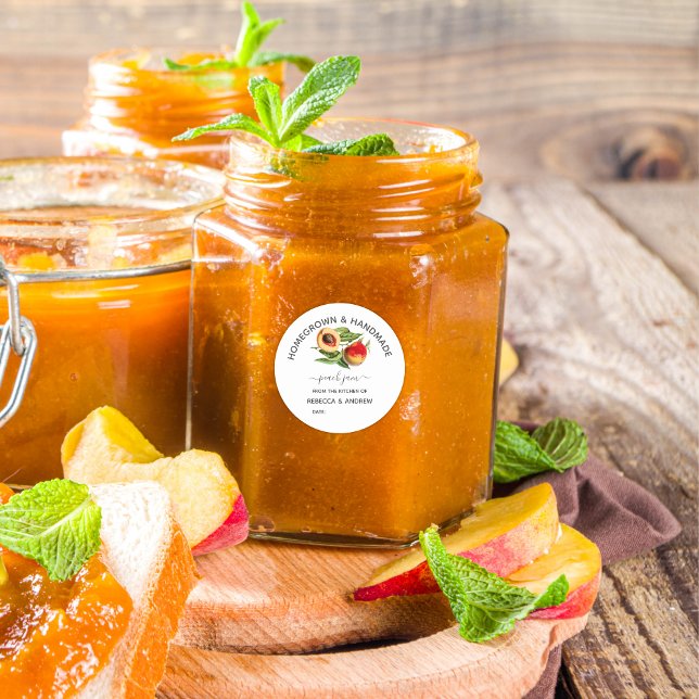 Pegatina Redonda Viñeta de jamón casera y casera (Subido por el creador)