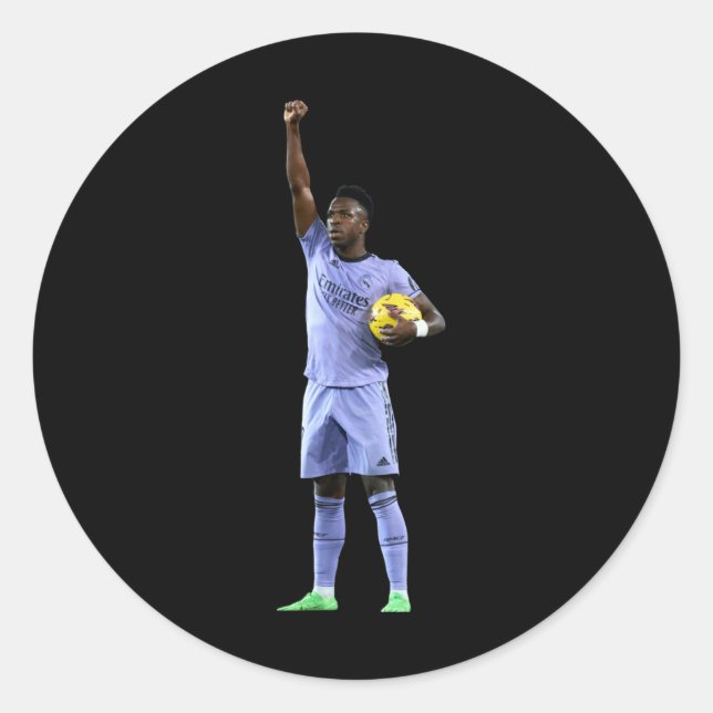 Pegatina Redonda Vinicius Junior (Anverso)