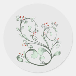 Pegatina Redonda Viniendo Por Una Sonrisa