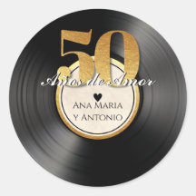 Vinilo Retro Español Disco de 50º Aniversario