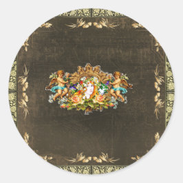 Pegatina Redonda Vintage 114