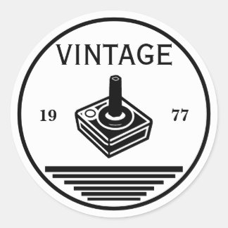 Pegatina Redonda VINTAGE 1977Mando