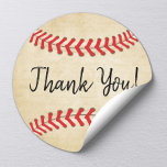 Pegatina Redonda Vintage Baseball Sport Them All Star Gracias<br><div class="desc">Pegatinas Del Vintage Baseball Sport Theme All Star Gracias.</div>