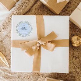 Pegatina Redonda Vintage Blue Pine Christmas Gift Round Stickers