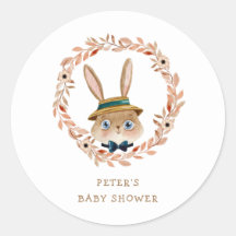 Vintage Boho Bunny Wreath Baby Shower