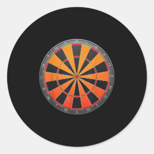 Pegatina Redonda Vintage Darts Board Pub Darts Champion Funny Sayin