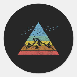 Pegatina Redonda Vintage Mountain Bike Mtb Downhill Biking Cycling