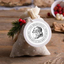 Vintage Santa Claus Navidades dirección de feriado