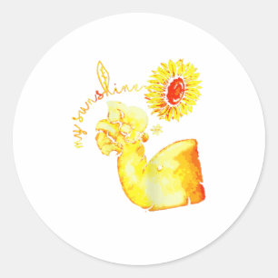 Pegatina Redonda Vintage Sunshine Ba