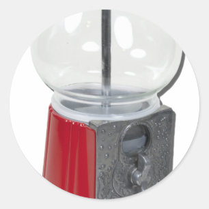 Pegatina Redonda VintageCandyDispenser082111