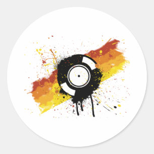 Pegatina Redonda Vinyl Graffiti