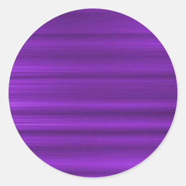 Pegatina Redonda Violeta cepillado (Anverso)