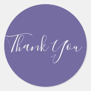 Pegatina Redonda Violeta Ultravioleta Favorito Chic Glam 2018 Color