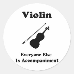 Pegatina Redonda Violin Gift