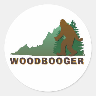 Pegatina Redonda Virginia Woodbooger