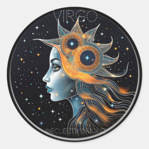 Pegatina Redonda Virgo