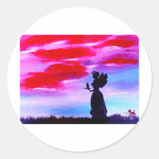 Pegatina Redonda Virgo