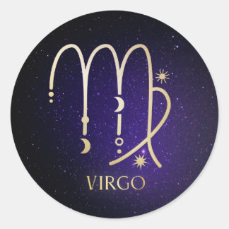 Pegatina Redonda Virgo