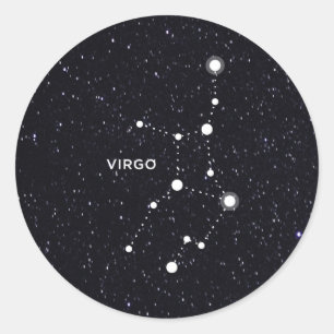 Pegatina Redonda Virgo