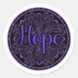 Pegatina Redonda Virtue Hope Mandala