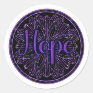 Pegatina Redonda Virtue Hope Mandala