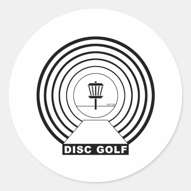 Pegatina Redonda Visión del Túnel (Anverso)