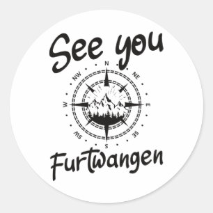 Pegatina Redonda Visita Furtwangen Germany Vacation Ski Com