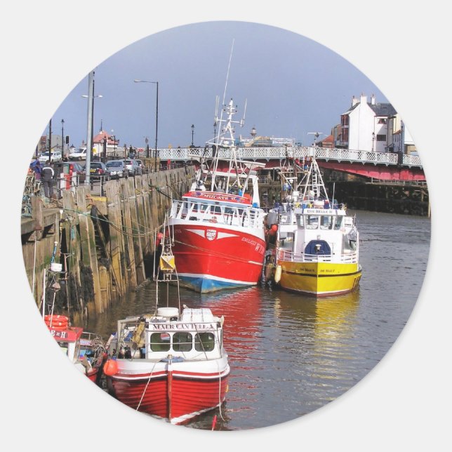 PEGATINA REDONDA VISTAS DE INGLATERRA (Anverso)