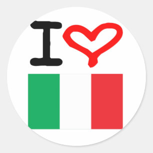 Pegatina Redonda ¡Viva Italia!