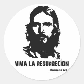Pegatina Redonda Viva la Resurrecion